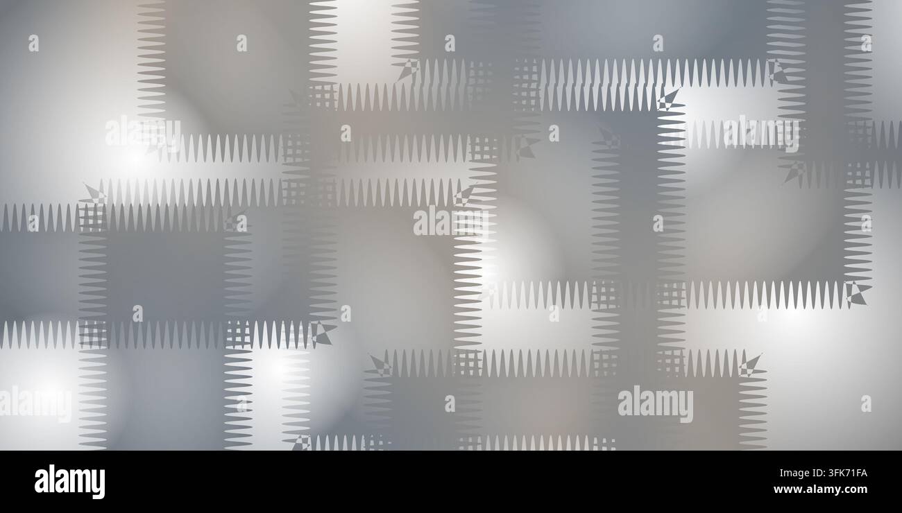 Abstrakter grauer Farbverlauf-Vektorhintergrund mit geometrischen Formen Stockfoto