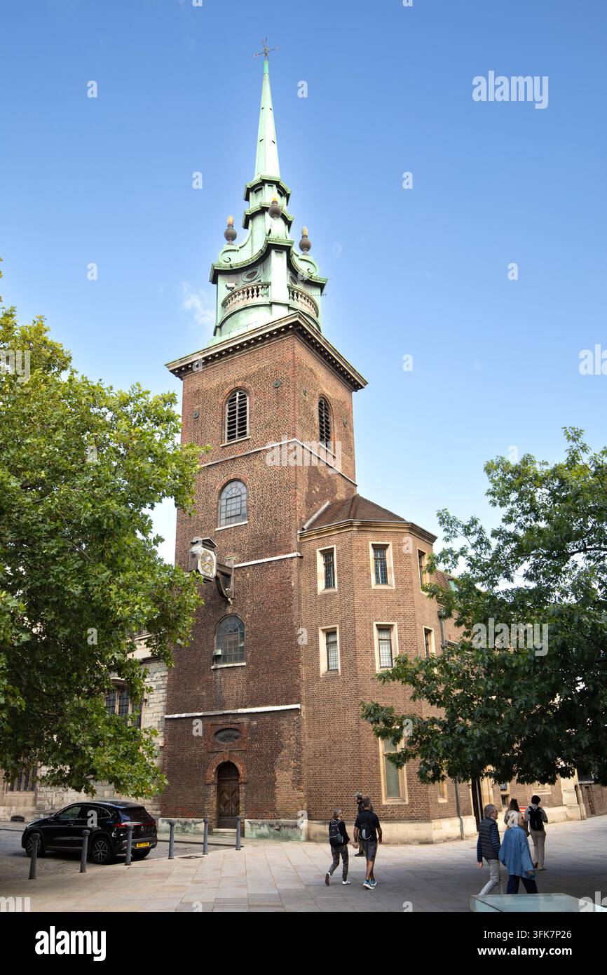 All Hallows vom Tower, London Stockfoto