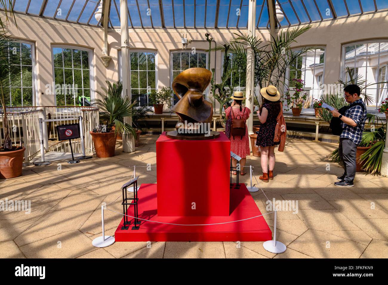 Funktionsmodell für Spindelteil im Temperiertenhaus der Königlichen Botanischen Gärten, Kew Stockfoto