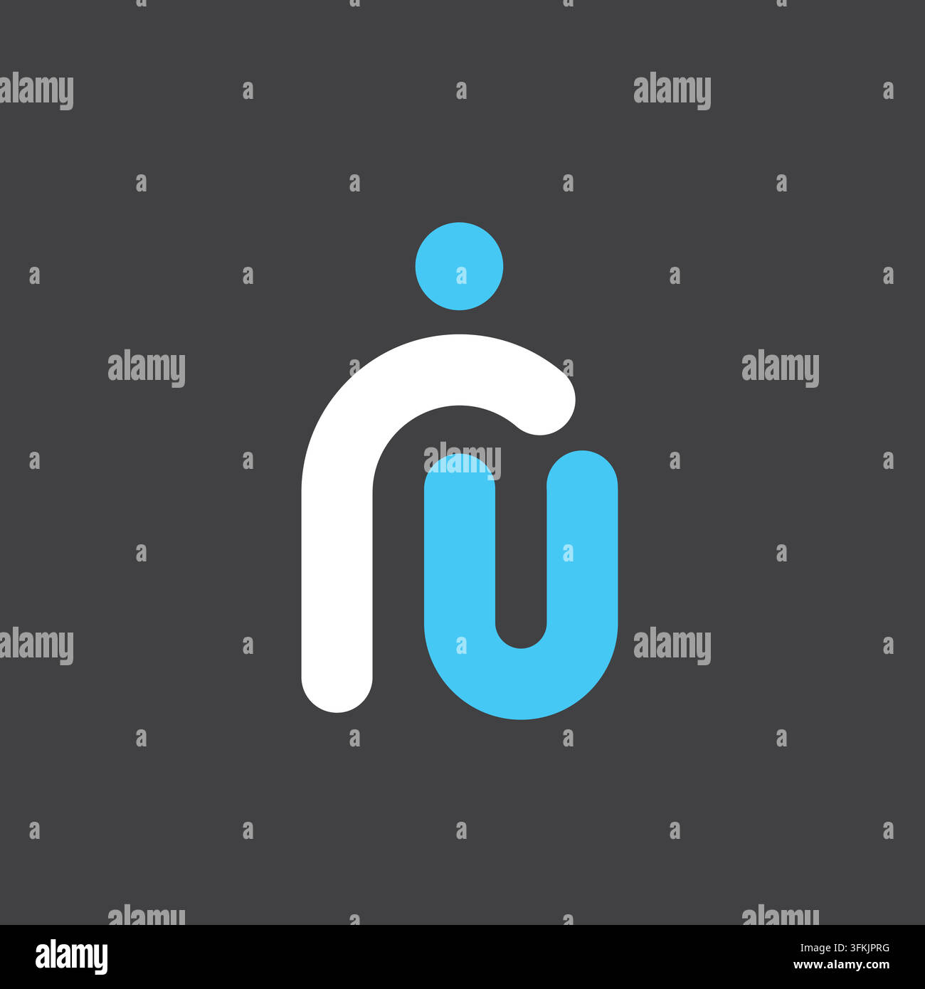 ru Letter People Concept Symbol Vektor Design Template Web Stock Vektor