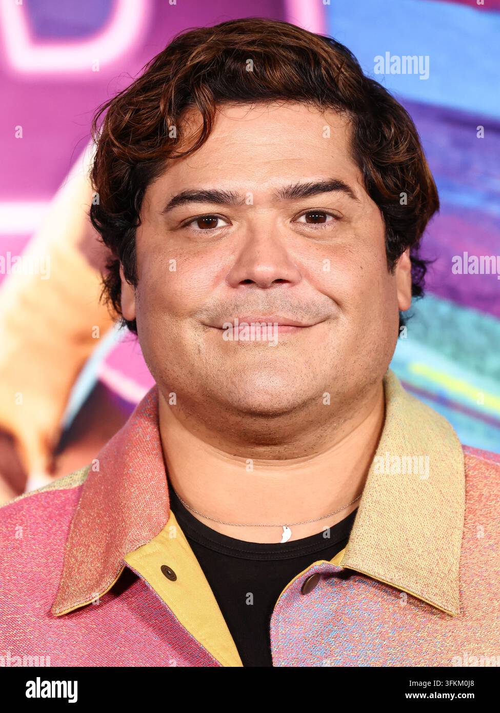 LOS ANGELES, KALIFORNIEN, USA - 23. SEPTEMBER: Harvey Guillen kommt zur Premiere von DreamWorks Animations und Universal Pictures‘ ‚Vergessene Insel‘ im Lucas Museum of Narrative Art am 23. September 2026 in Los Angeles, Kalifornien, Vereinigte Staaten an. (Foto von Xavier Collin/Image Press Agency) Stockfoto