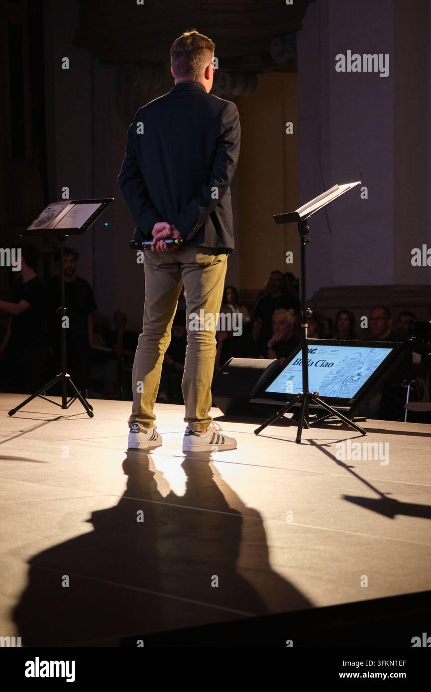 DIG Festival 2026, 'Bella Ciao'-Ausgabe — Festival für investigativen Journalismus in Modena, Italien (23.–27. September 2026), gewidmet der Meinungsfreiheit Stockfoto