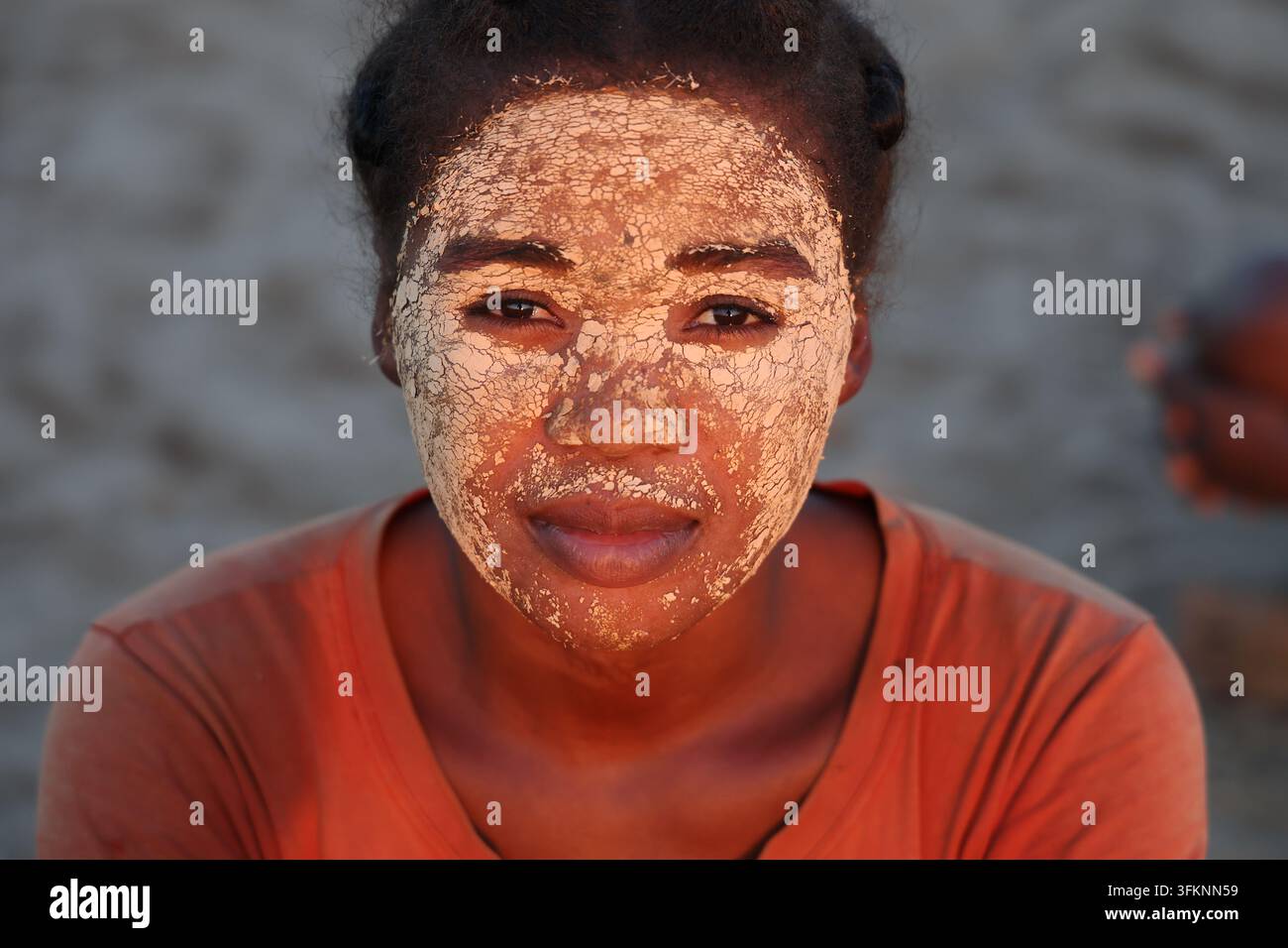 Porträt einer einheimischen Frau in Madagaskar Stockfoto