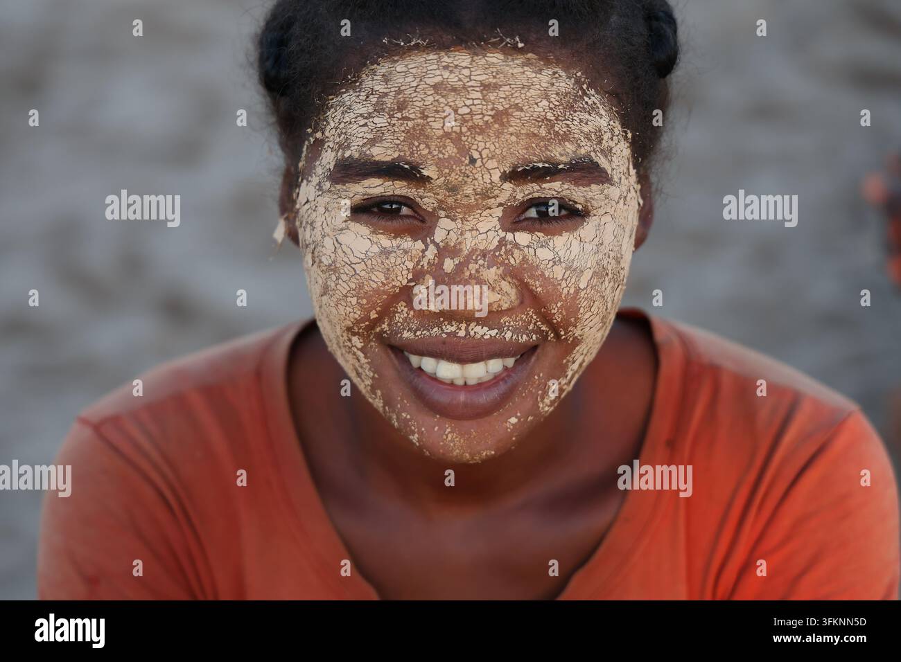 Porträt einer einheimischen Frau in Madagaskar Stockfoto