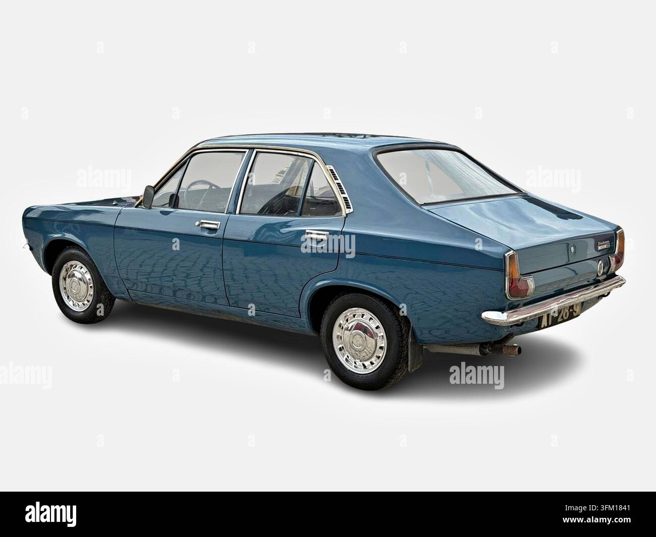 Morris Marina Auto, ein ikonisches britisches Oldtimer-Auto, bereit für eine Fahrt Stockfoto