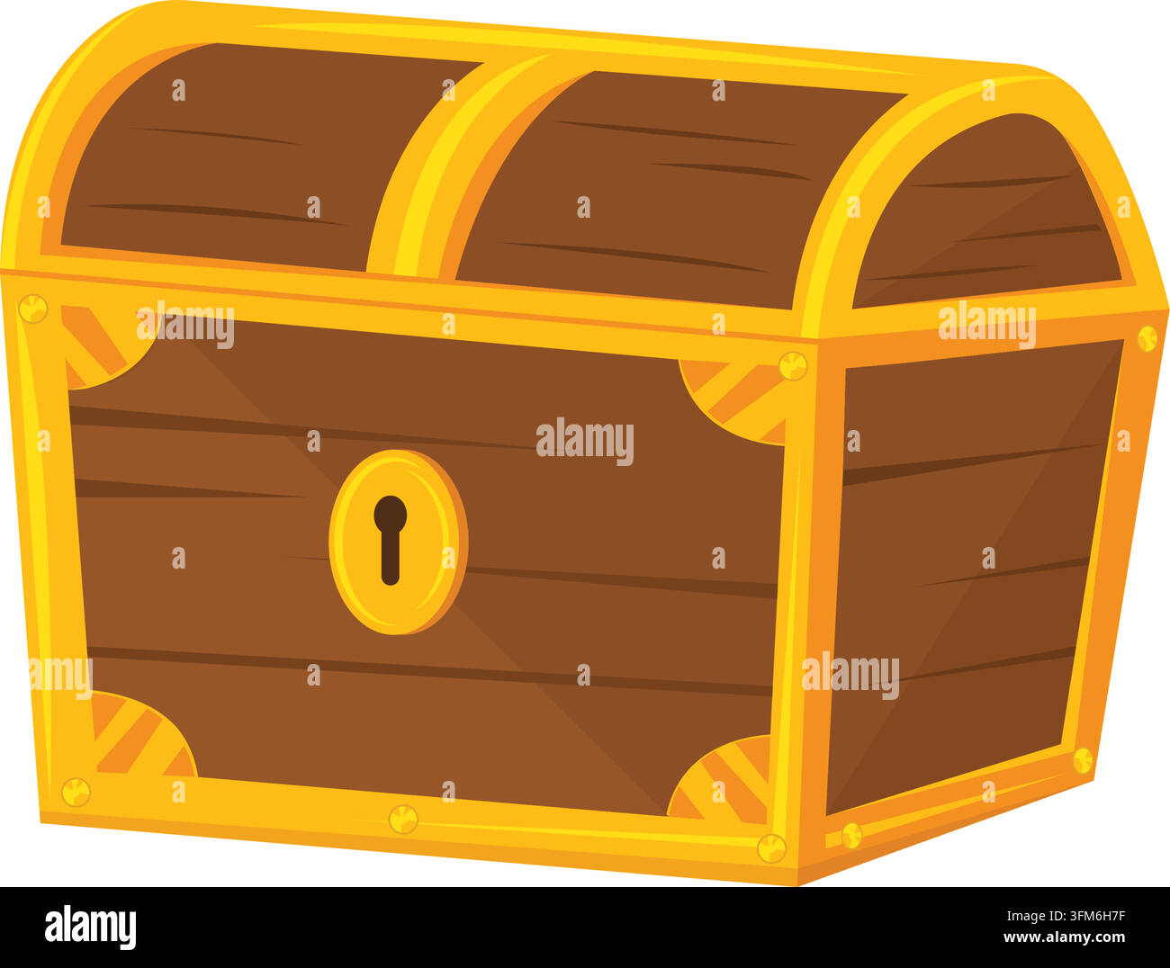 Schatztruhe Vektor Cartoon Element Design Vorlage Web Stock Vektor