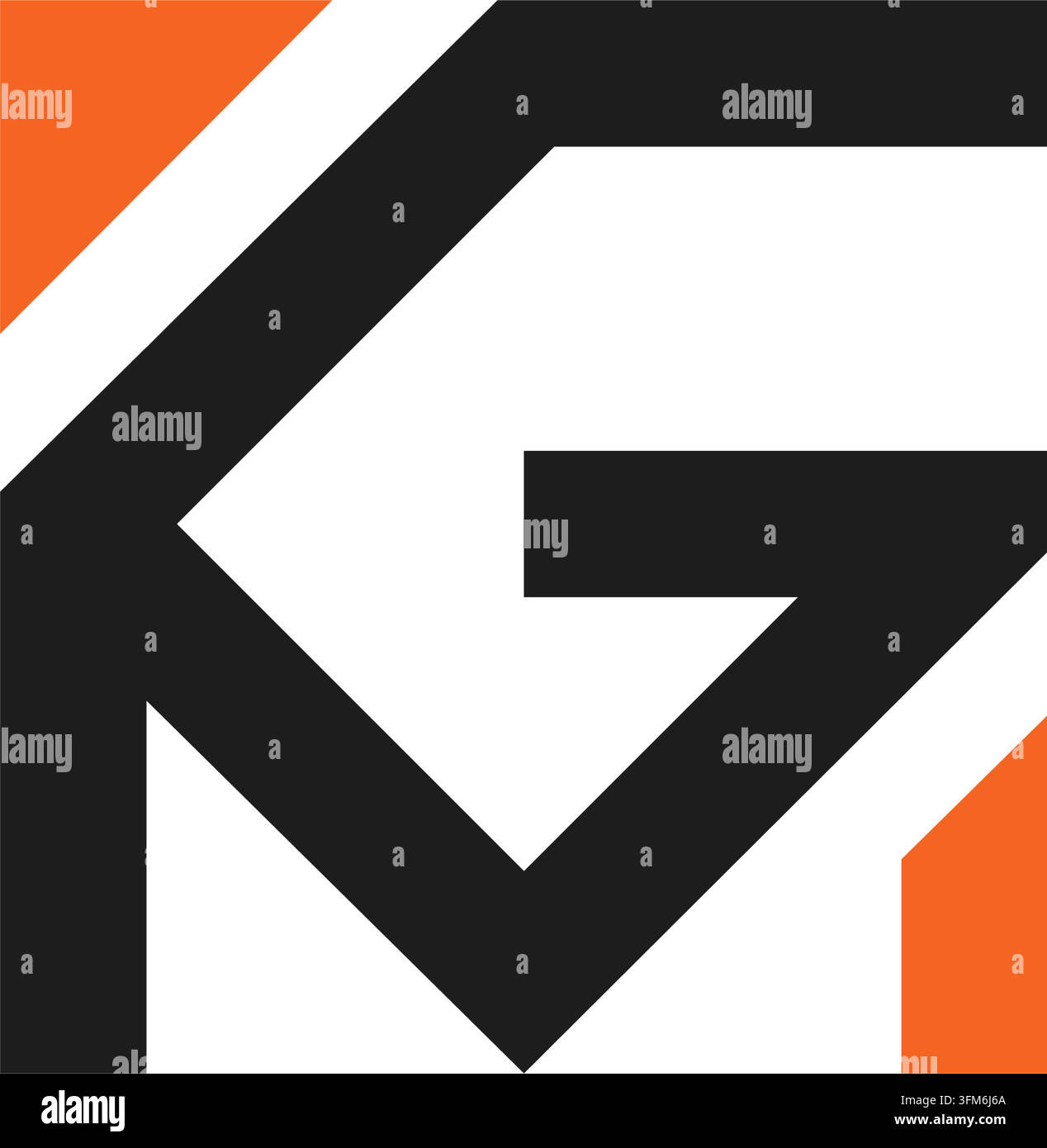 KGM-Buchstaben-Quadrat-Symbol-Logo-Vektor-Konzept-Design für Banding-Identität-Web-Vorlage Stock Vektor