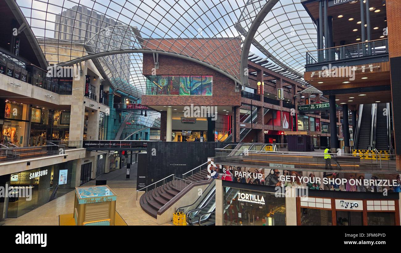 Cabot Circus, Bristol, 2026 - Smartphone-aufgenommenes Stockfoto