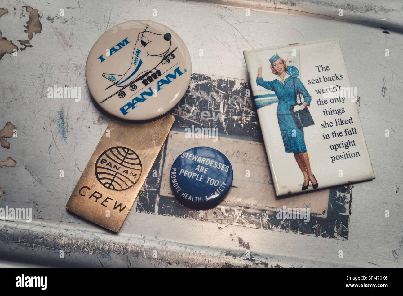 Vintage-Pan-American-Airways-Memorabilia, USA, 2026 Stockfoto