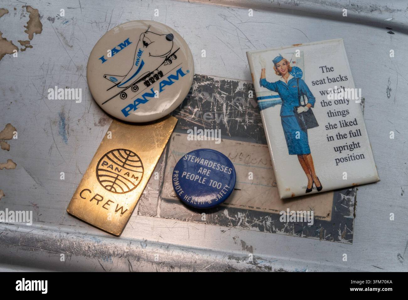 Vintage-Pan-American-Airways-Memorabilia, USA, 2026 Stockfoto