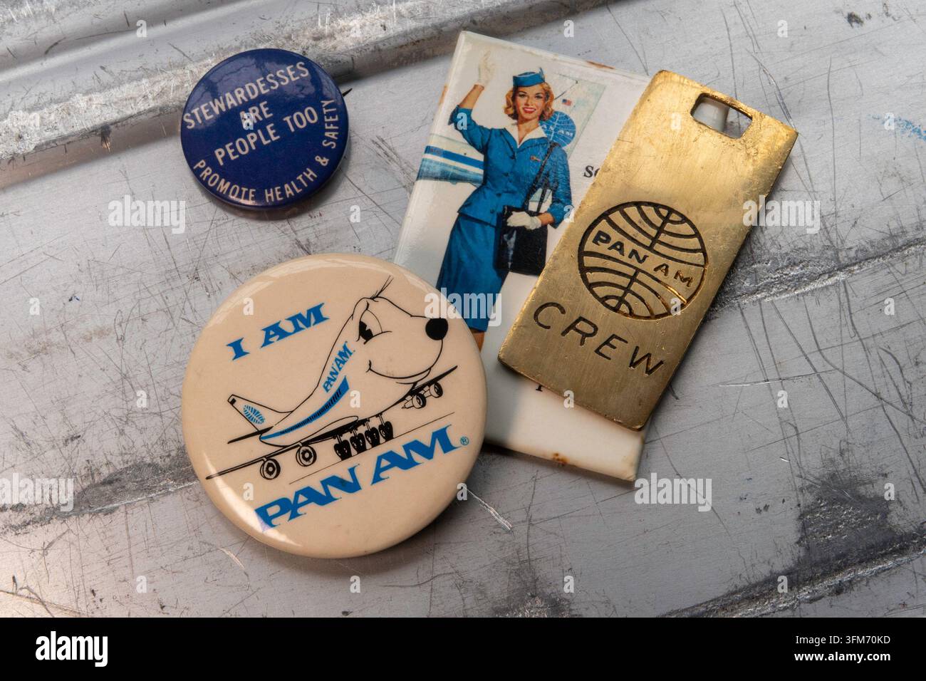 Vintage-Pan-American-Airways-Memorabilia, USA, 2026 Stockfoto