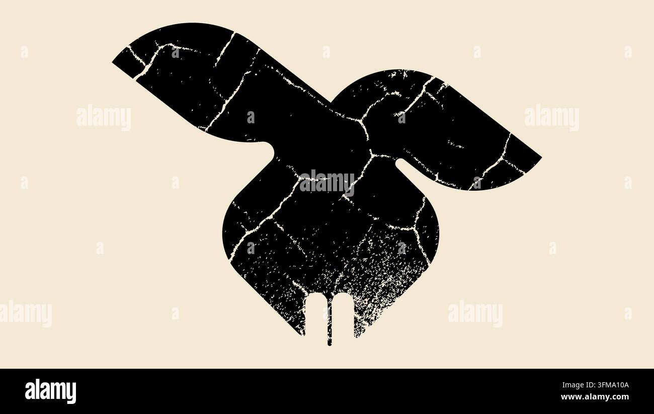 Kaninchen-Logo, schwarze isolierte Vektor-Silhouette Stock Vektor