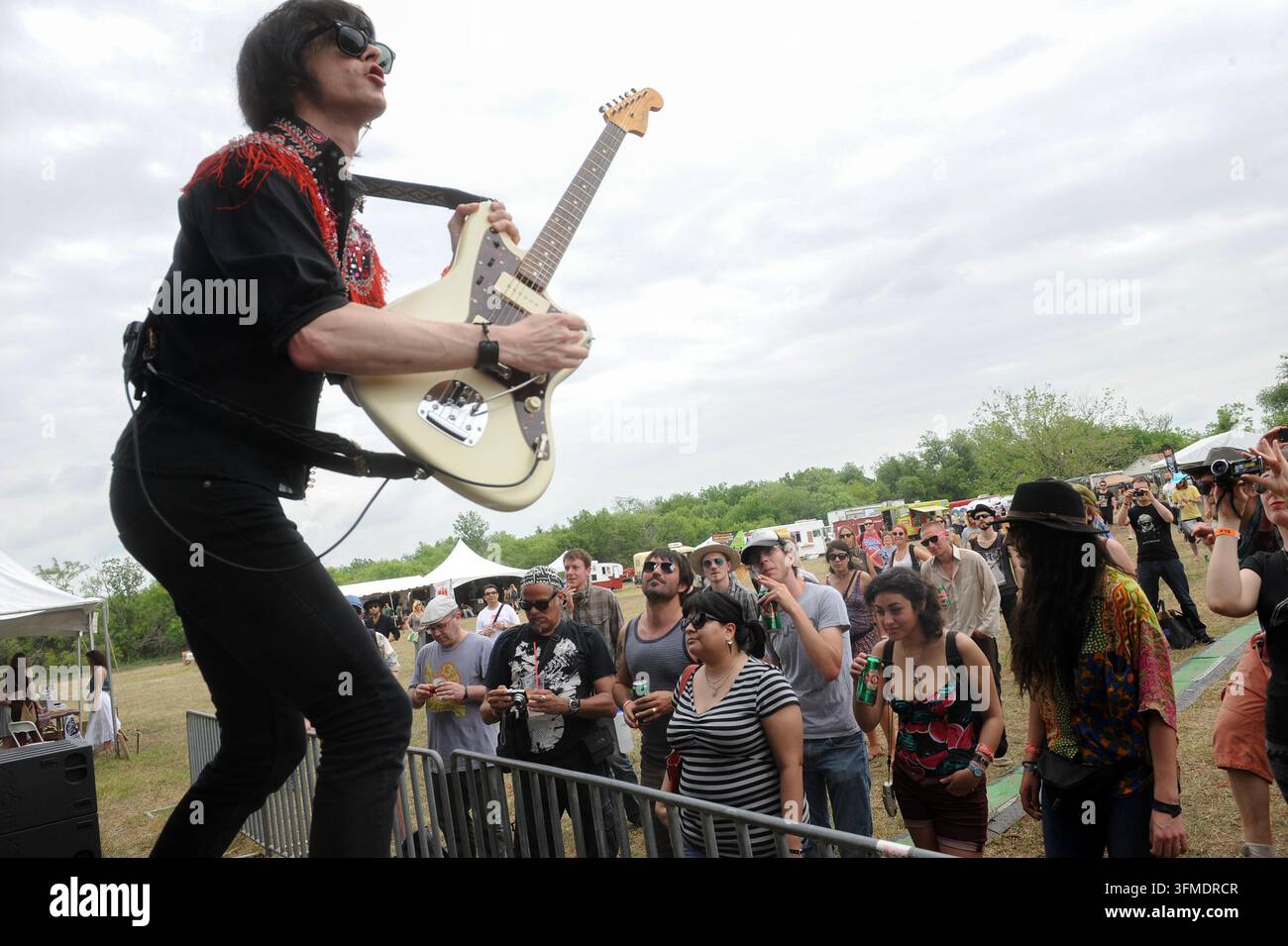 Capsula treten während des Austin Psych Fest auf, Austin, Texas, 27. April 2013. (Foto von John Anderson/The Austin Chronicle) Stockfoto