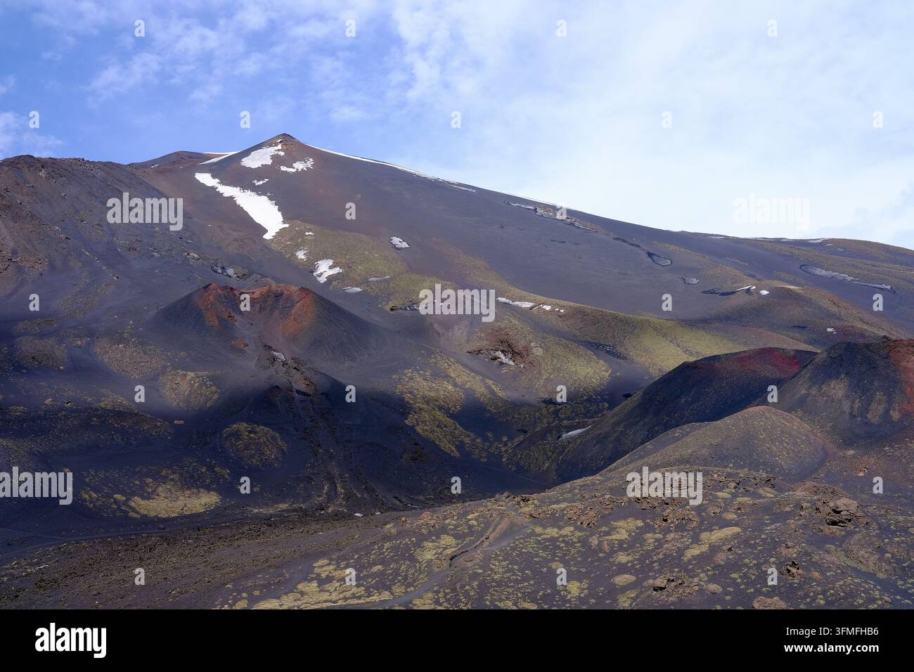 Vulkanlandschaft des Mount Etna in Sizilien, Italien Stockfoto