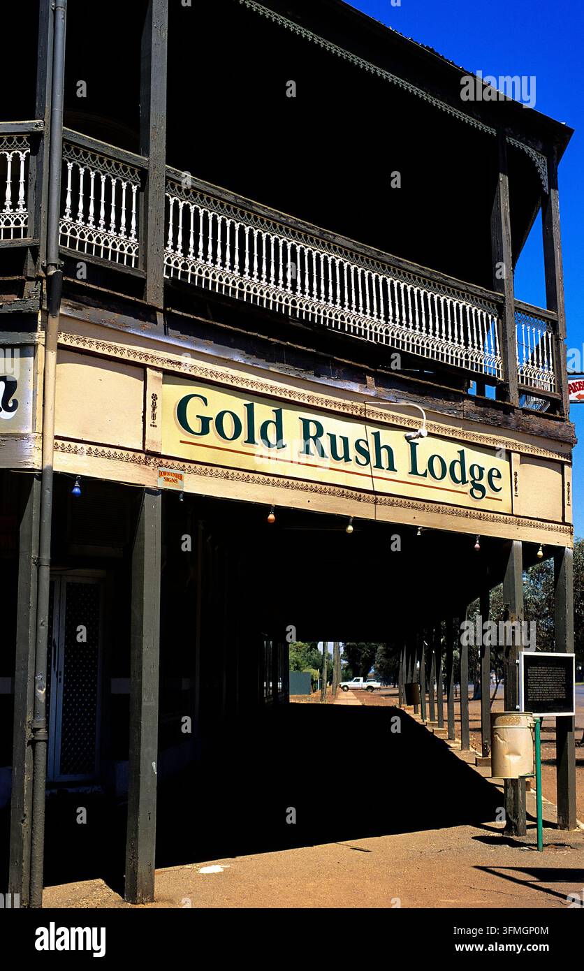 Gold Rush Lodge, Kalgoolie Boulder, Westaustralien. Stockfoto