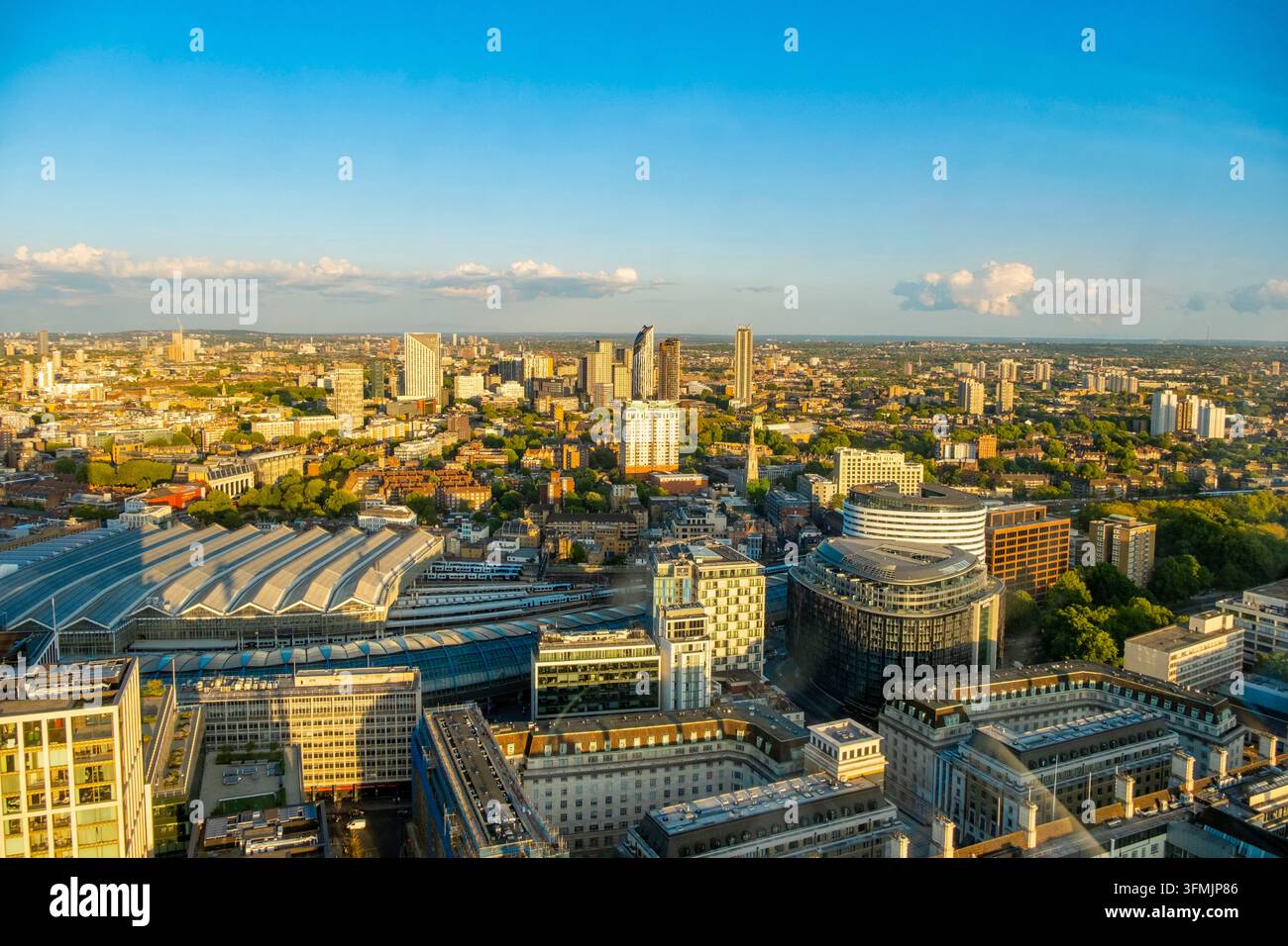 Vereinigtes Königreich, London, Gesamtansicht mit Waterloo Station Stockfoto