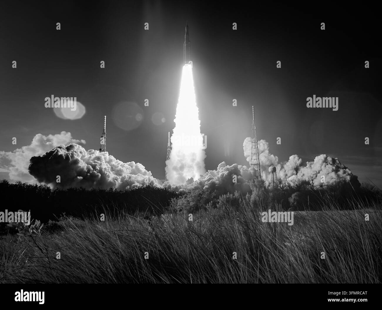 Start von Artemis II, Kennedy Space Center, Florida, April 1. 2026 Stockfoto