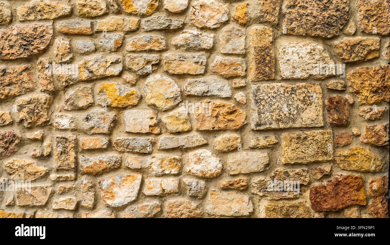 Strukturiertes Hintergrunddesign Mit Natursteinwand Stockfoto