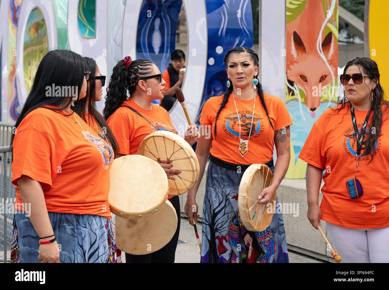 Indigene Frauen, Ontario Kanada Stockfoto