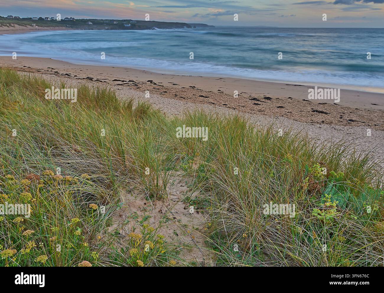 Constantine Bay an der Atlantikküste von Nord-Cornwall Stockfoto