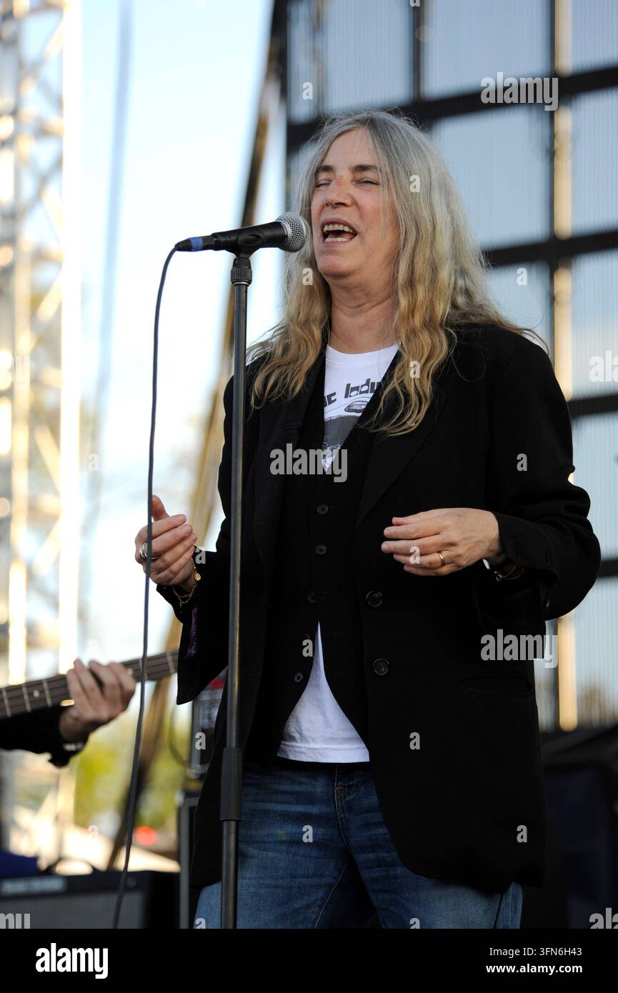 CHICAGO, ILLINOIS - 14. SEPTEMBER 2014: Patti Smith tritt am Tag 3 von Riotfst in Chicago, Illinois, am 14. September 2014 auf.© Gene Ambo Stockfoto