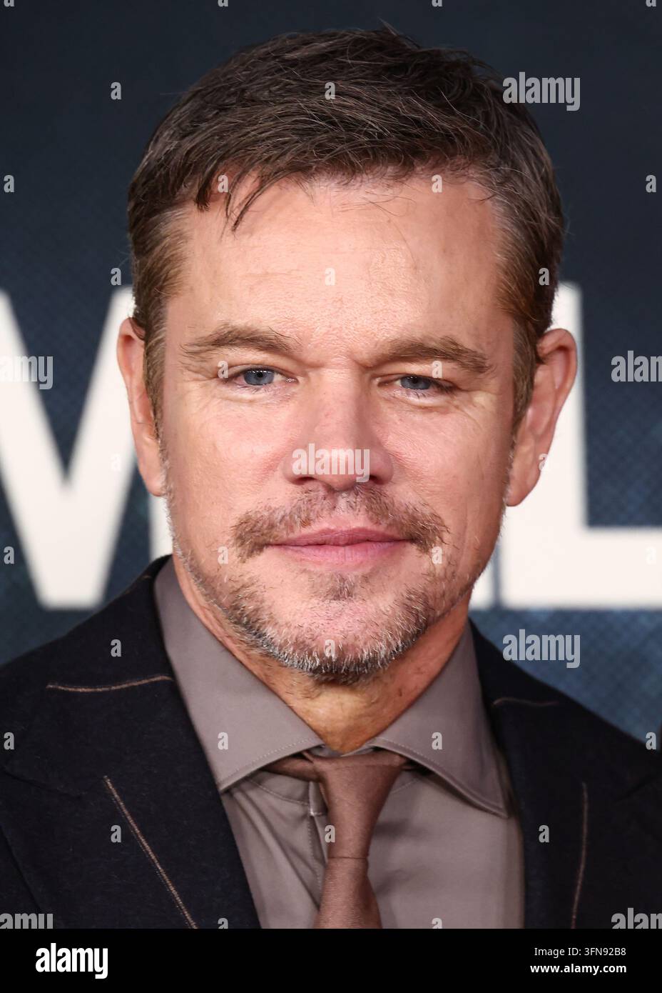 Westwood, Vereinigte Staaten. 02. Oktober 2026. WESTWOOD, LOS ANGELES, KALIFORNIEN, USA - 1. OKTOBER: Matt Damon kommt zur Weltpremiere von Netflix' „Animals“, die am 1. Oktober 2026 im Westwood Village Theater in Westwood, Los Angeles, Kalifornien, USA stattfindet. (Foto von Xavier Collin/Image Press Agency) Credit: Image Press Agency/Alamy Live News Stockfoto