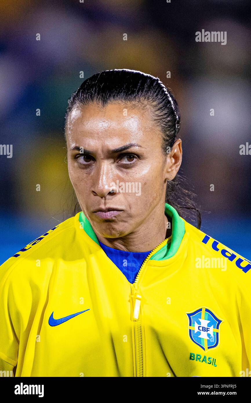 Freundschaftsspiel Brasilien Frauenmannschaft 2 x1 Japan Frauenmannschaft (06-02-2025) Stockfoto