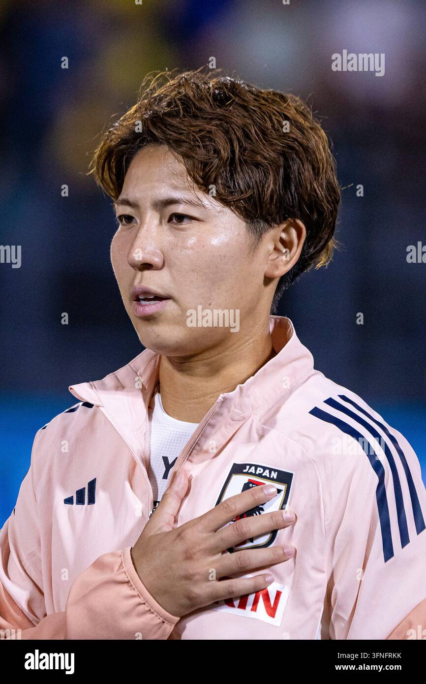 Freundschaftsspiel Brasilien Frauenmannschaft 2 x1 Japan Frauenmannschaft (06-02-2025) Stockfoto