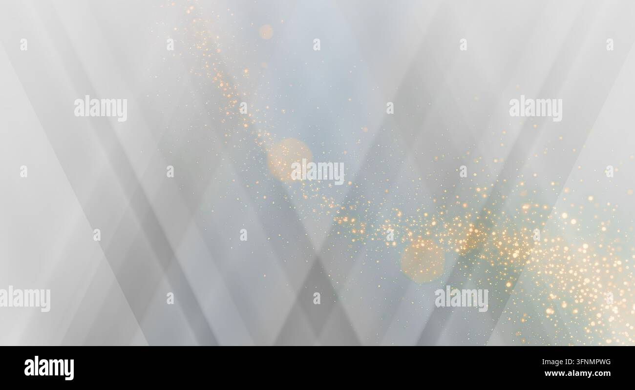 Minimalistisches Funkeln und Lichtmuster. Stockfoto