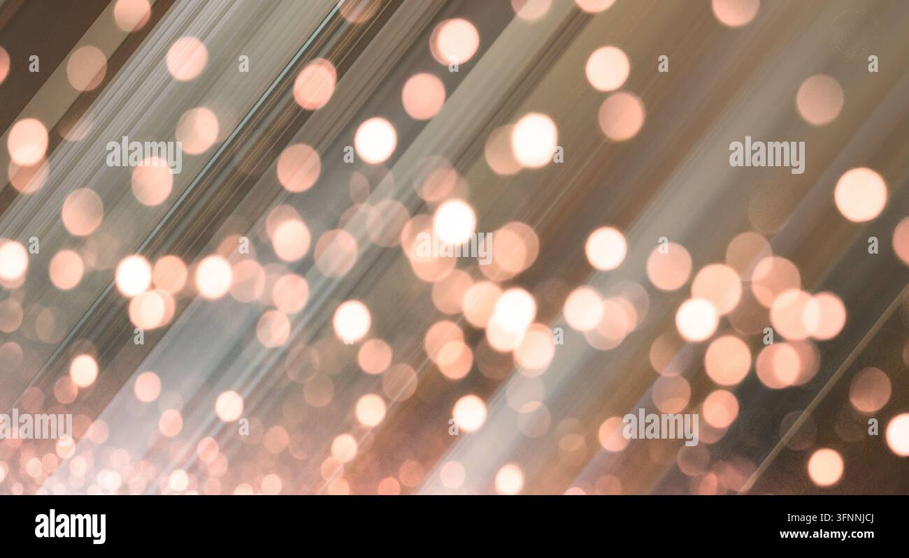 Warmer, diffuser Bokeh-Lichteffekt. Stockfoto