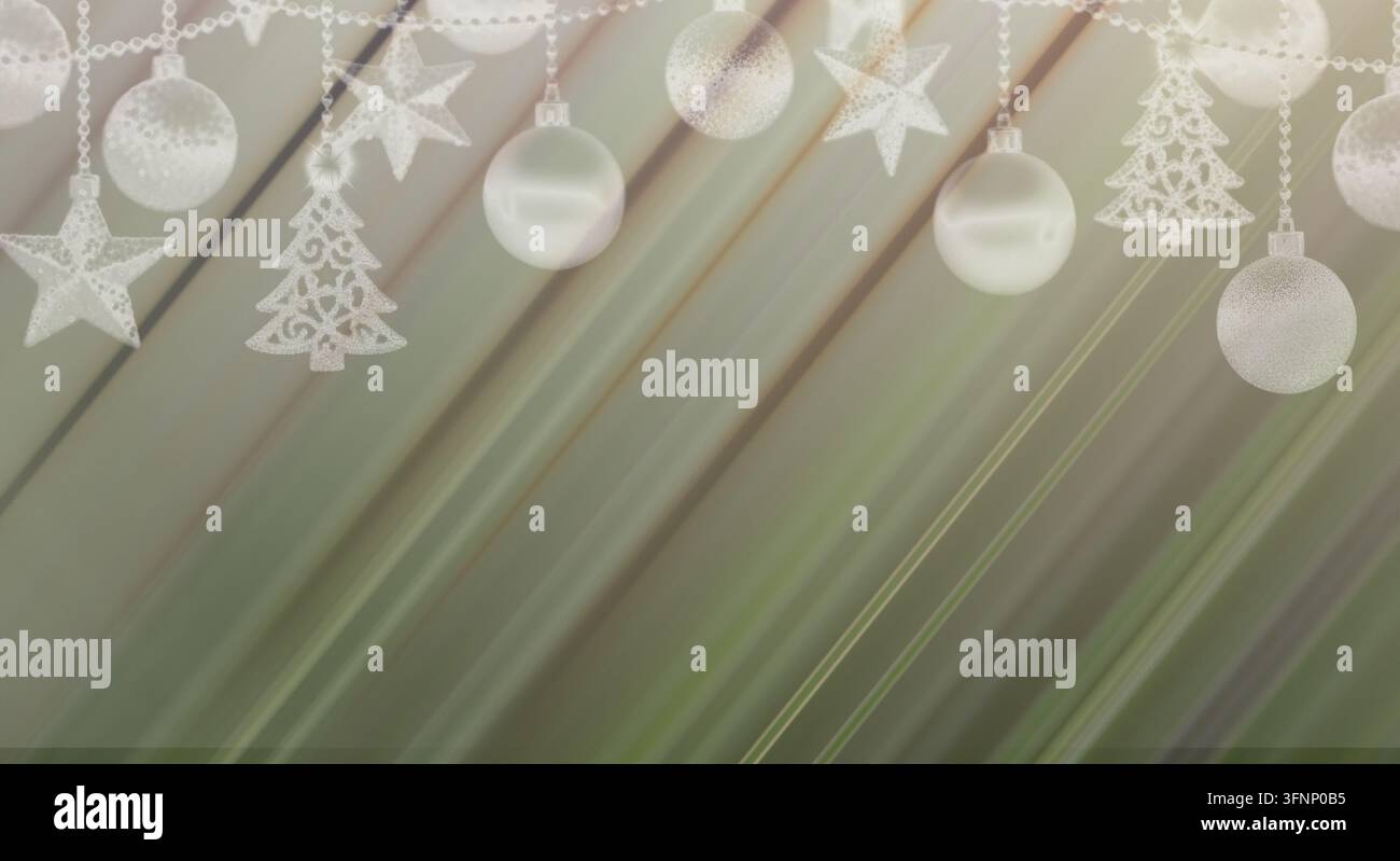 Minimalistische festliche Dekoration. Stockfoto