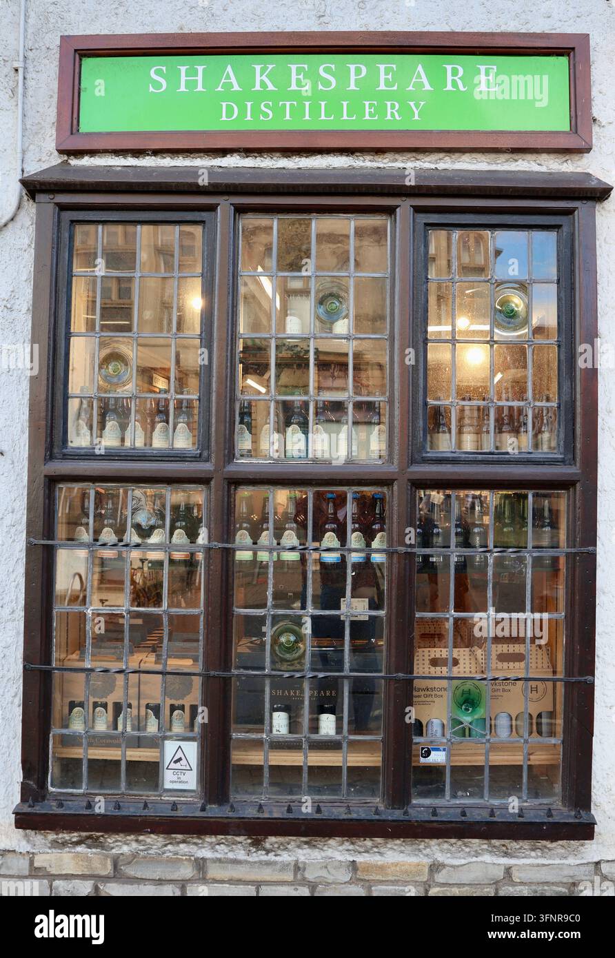 Shakespeare Distillery Shop, Stratford-upon-Avon, Warwickshire, England, UK Stockfoto