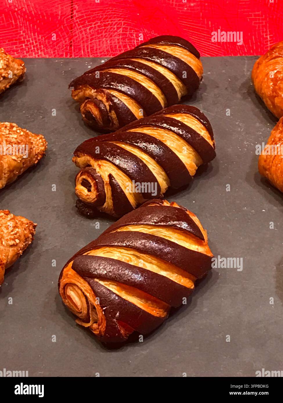 Schokoladenkuchen. Stockfoto