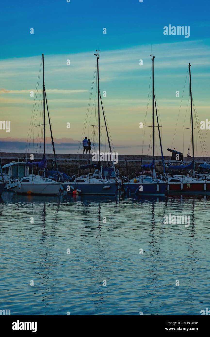 Szene vom Meer in Lyme Regis, Dorset Stockfoto