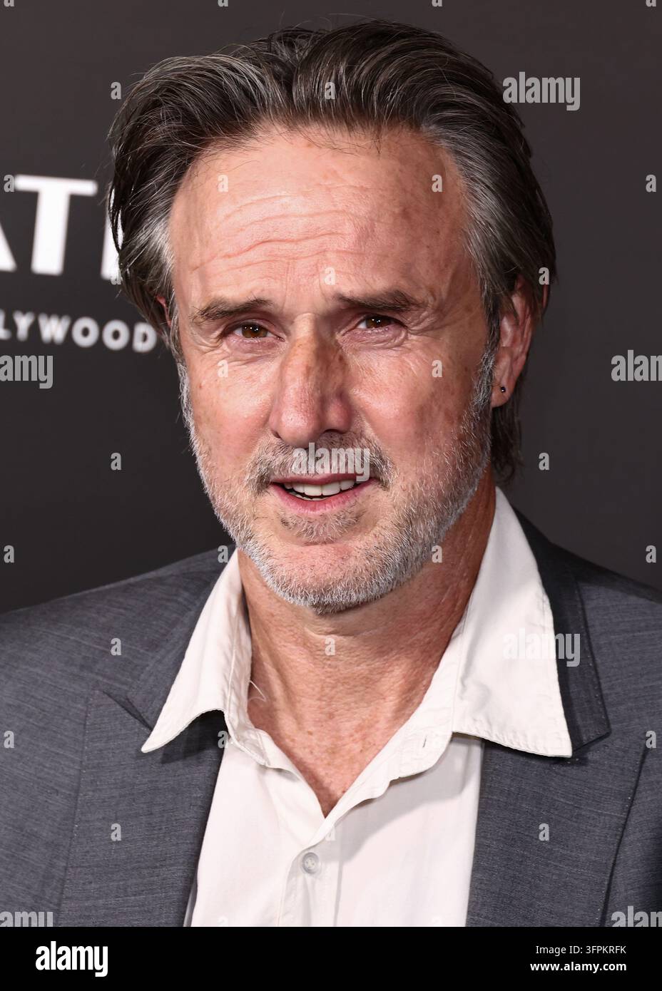 Hollywood, Vereinigte Staaten. 07. Oktober 2026. HOLLYWOOD, LOS ANGELES, KALIFORNIEN, USA - 6. OKTOBER: David Arquette kommt zur 26. jährlichen Screamfest Horror Film Festival - Eröffnungsabend - Weltpremiere von Jeremy Weiss' "The Night Driver" im TCL Chinese 6-Kino bei Ovation Hollywood am 6. Oktober 2026 in Hollywood, Los Angeles, Kalifornien, Vereinigte Staaten. (Foto von Xavier Collin/Image Press Agency) Bildnachweis: Image Press Agency/Alamy Live News Stockfoto