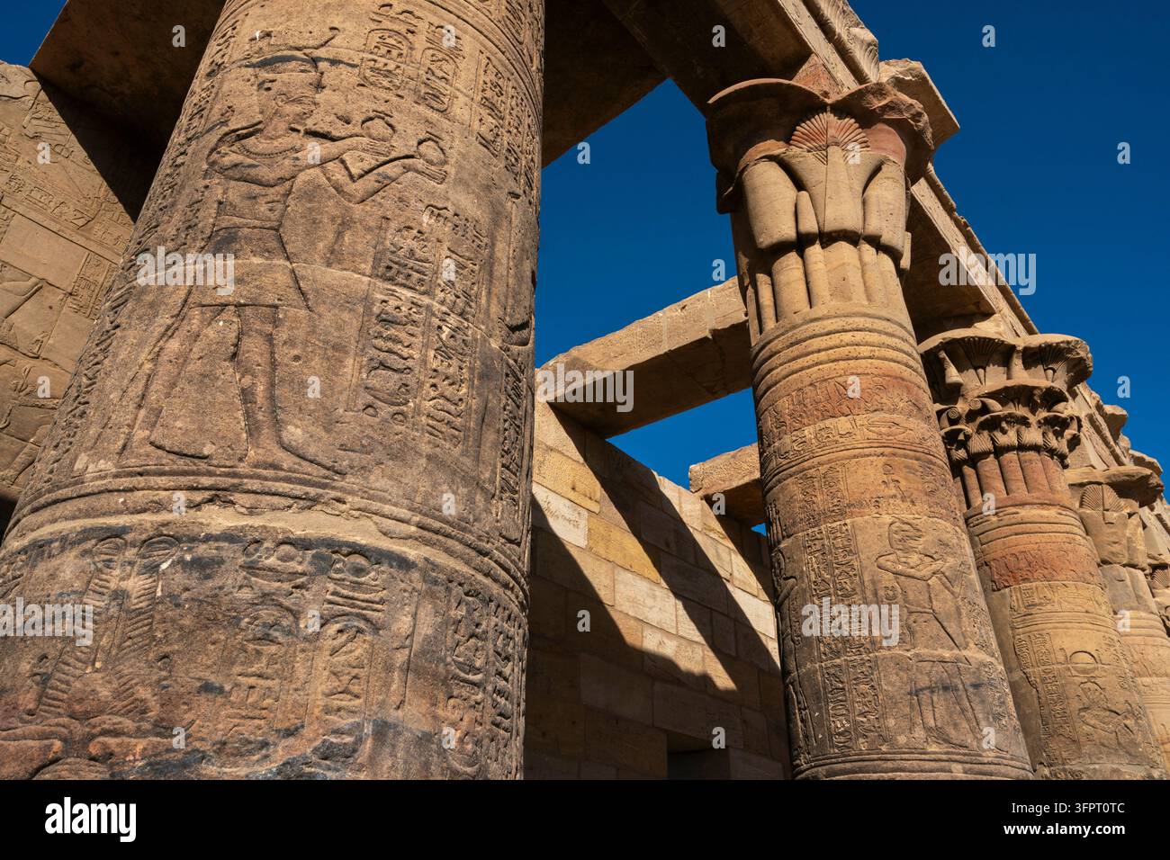 Tempel von Philae, Assuan, Ägypten Stockfoto