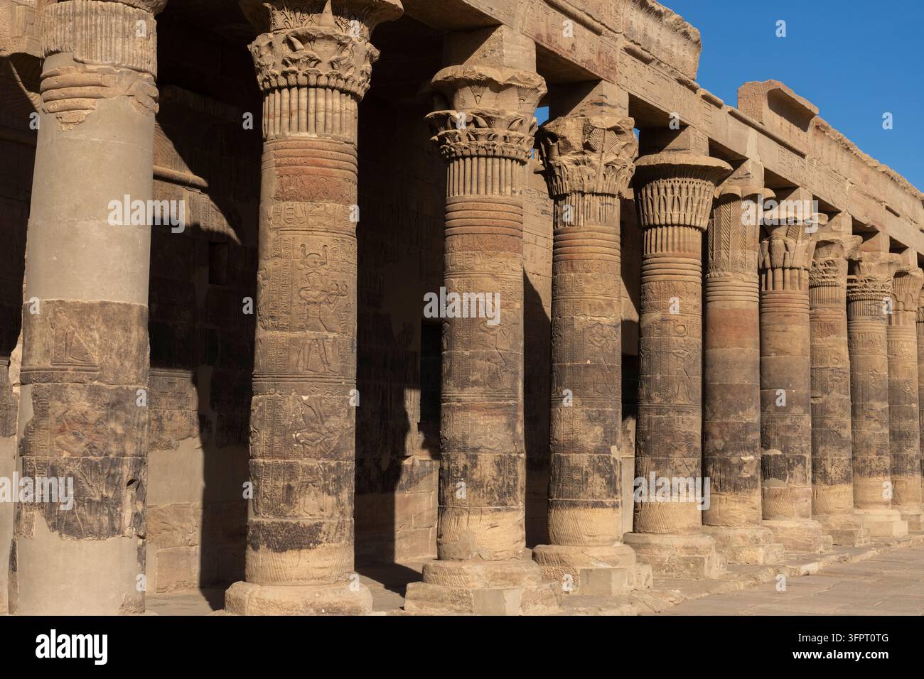 Tempel von Philae, Assuan, Ägypten Stockfoto