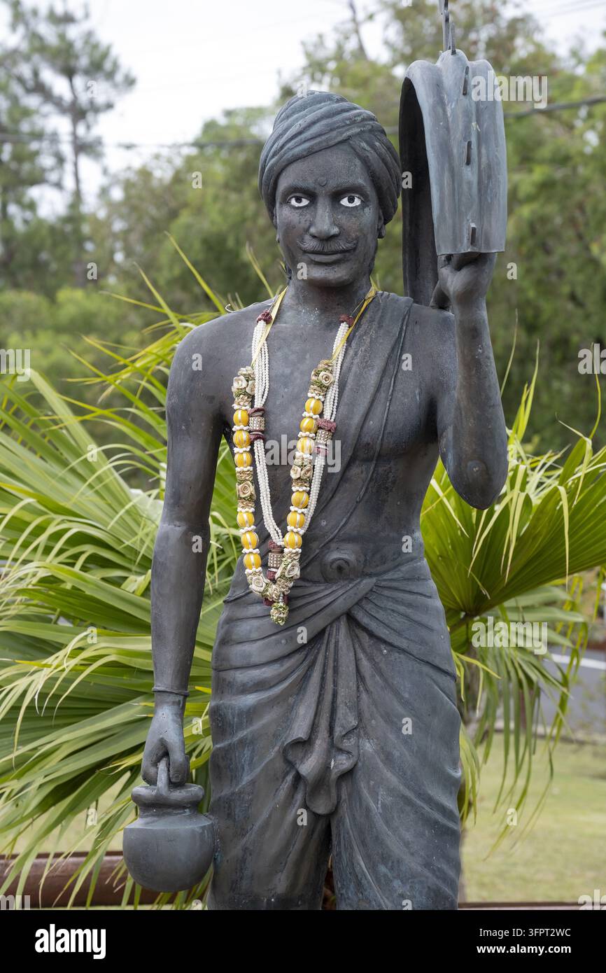 Lord Shiva hindu Tempel, Grand Bassin, Mauritius. Pandit-Statue Stockfoto