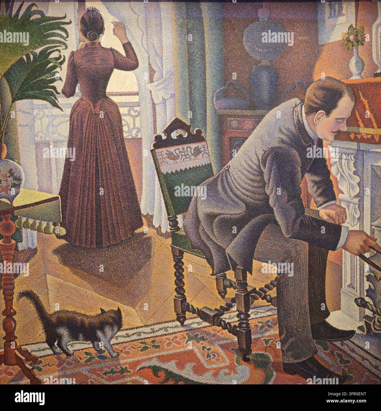 Paul Signac, Sonntag (Un dimanche), 1888–1890, Museum Barberini, Potsdam, Berlin, Deutschland Stockfoto