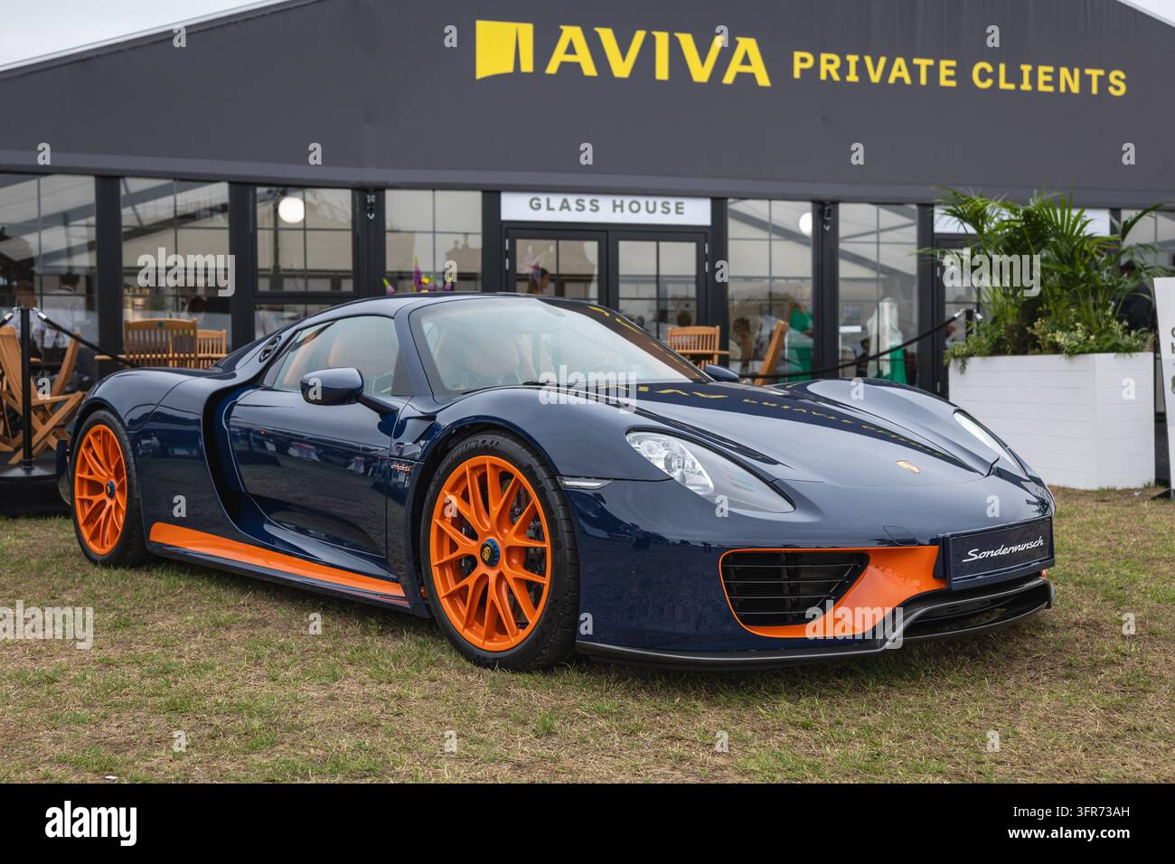 Porsche 918 Coupé, ausgestellt auf dem Salon Privé im Blenheim Palace am 4. September 2026. Stockfoto