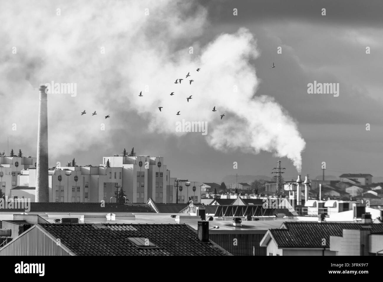 Schwere Lebensbedingungen in der Stadt Stockfoto