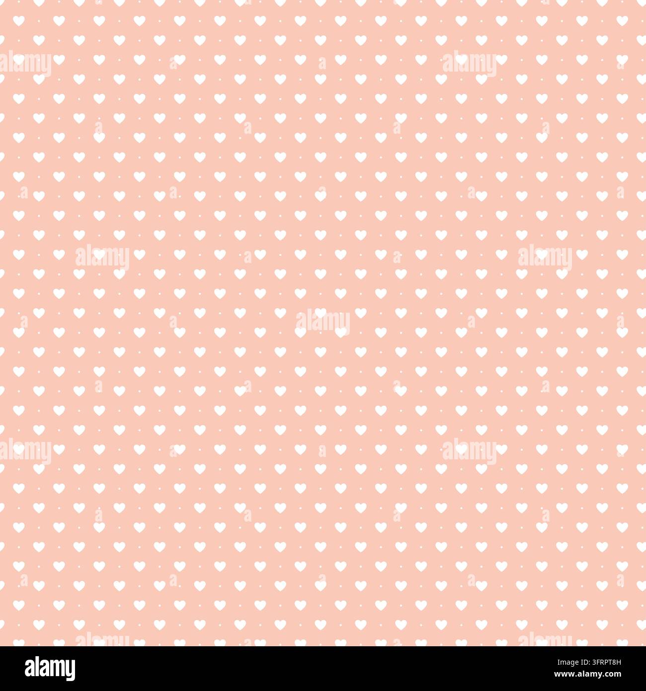 Rosafarbener gepunkteter, farbenfroher Retro-Hintergrund oder Hintergrund. Abstrakte gepunktete Textur. Nahtloses dekoratives Muster. EPS 10 Stockfoto