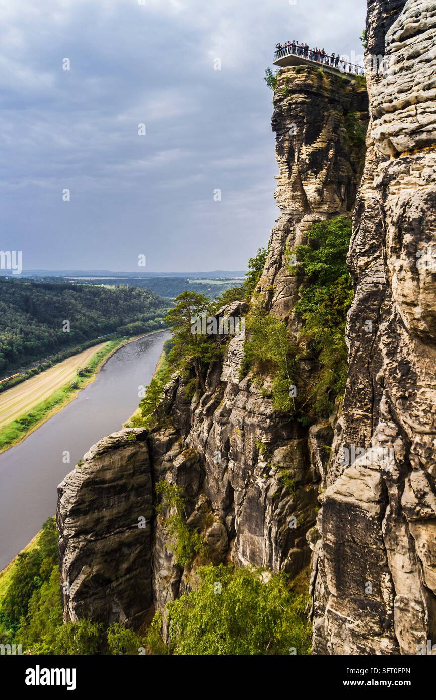 Bastei, Sachsen, Deutschland Stockfoto