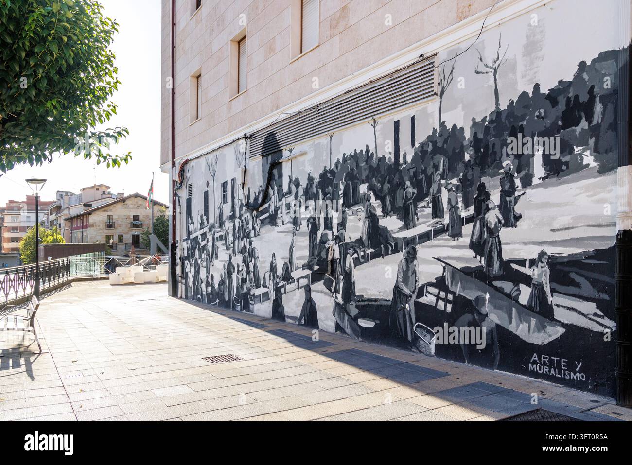 Urban-Art-Mural, Mungia, Baskenland, Spanien Stockfoto