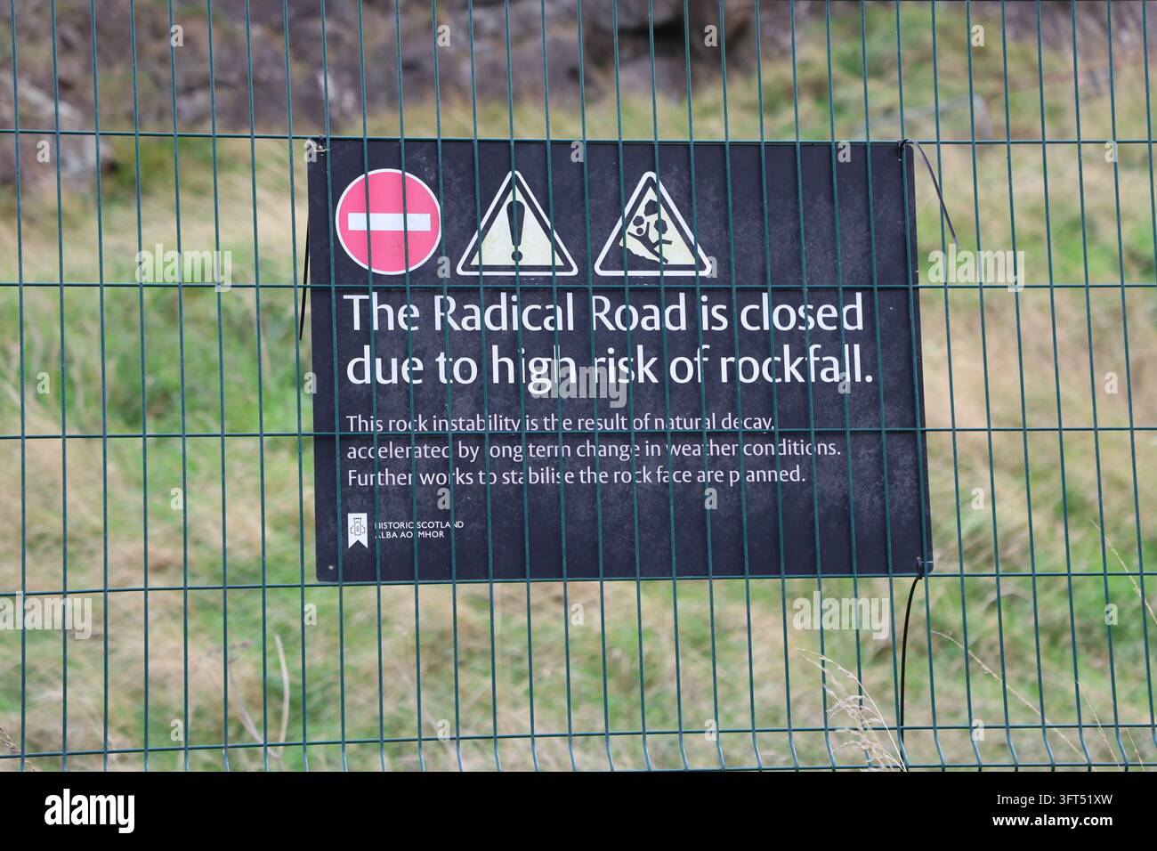 Radical Road Holyrood Park Edinburgh Schottland Oktober 2026 Stockfoto