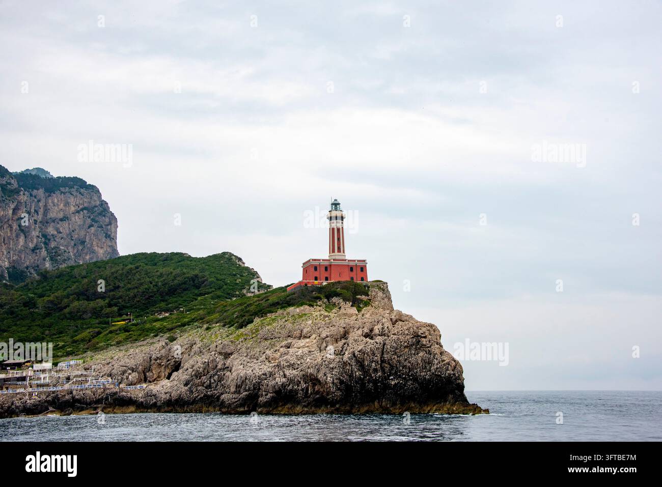 Leuchtturm Punta Carena in Capri - Italien Stockfoto