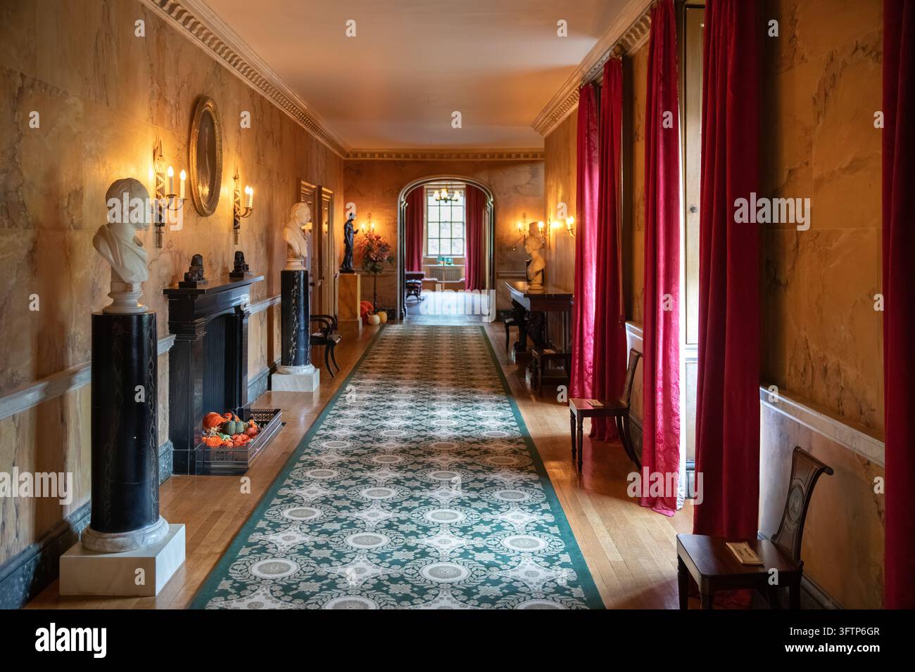Die Lange Galerie in Mottisfont, Hampshire, England Stockfoto