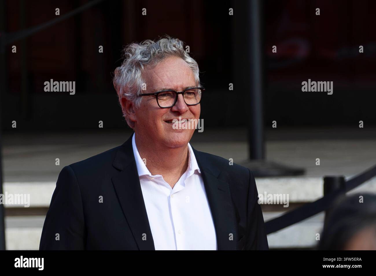 Rom, Italien. 17. Okt., 2026. Simone Spada besucht den roten Teppich für den Film "Il Milanese" auf dem Rome Film Fest 2026, das im Auditorium Parco della Musica stattfindet. Credit: SOPA Images Limited/Alamy Live News Stockfoto