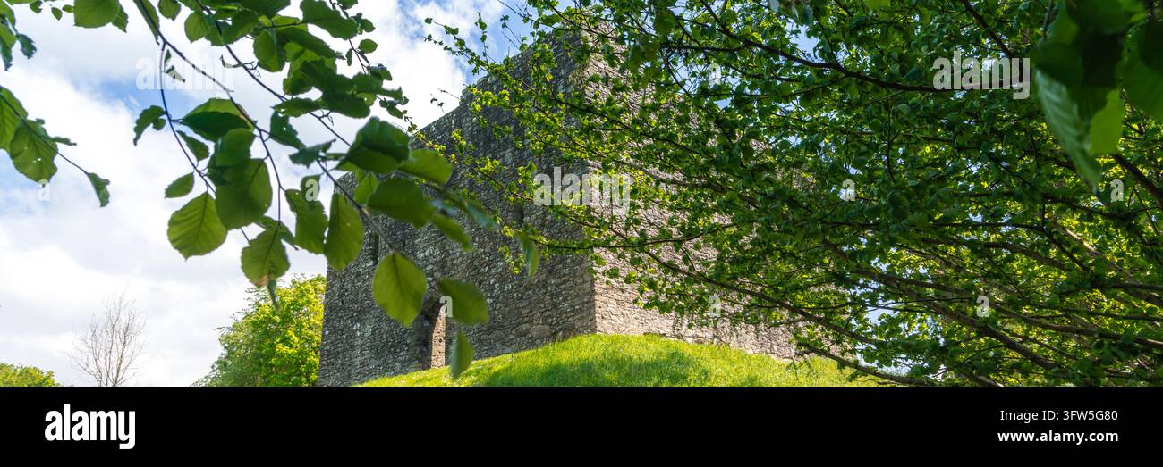 Lydford Castle und Saxon Town in Devon, UK Stockfoto