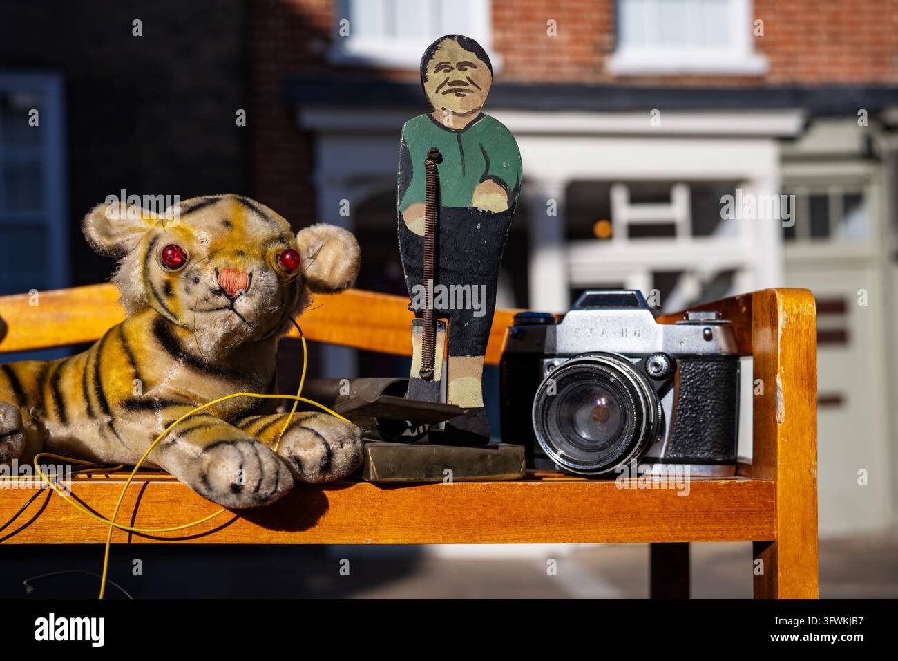 Woodbridge Vintage-Markt Stockfoto